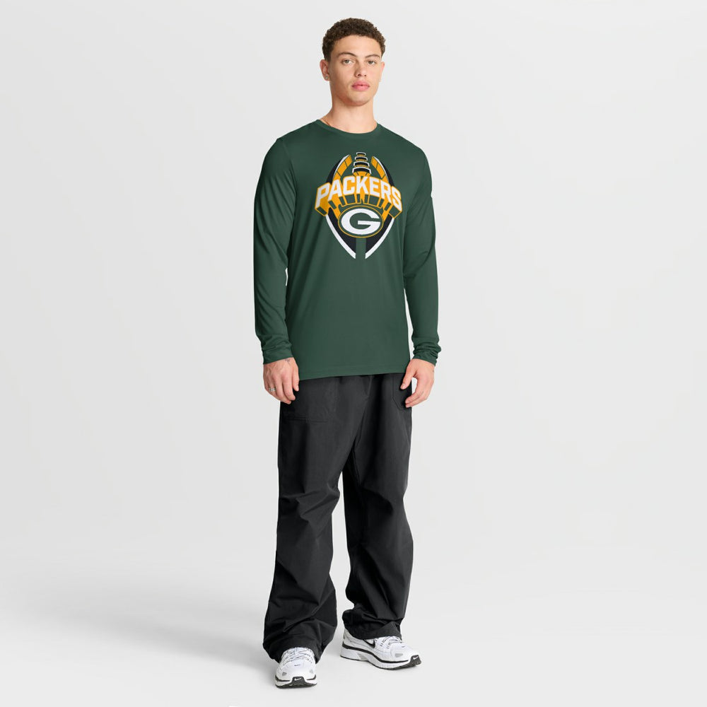 Green Bay Packers Primetime Legend Icon Performance Long Sleeve T-Shirt Green - Nike