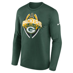 Green Bay Packers Primetime Legend Icon Performance Long Sleeve T-Shirt Green - Nike
