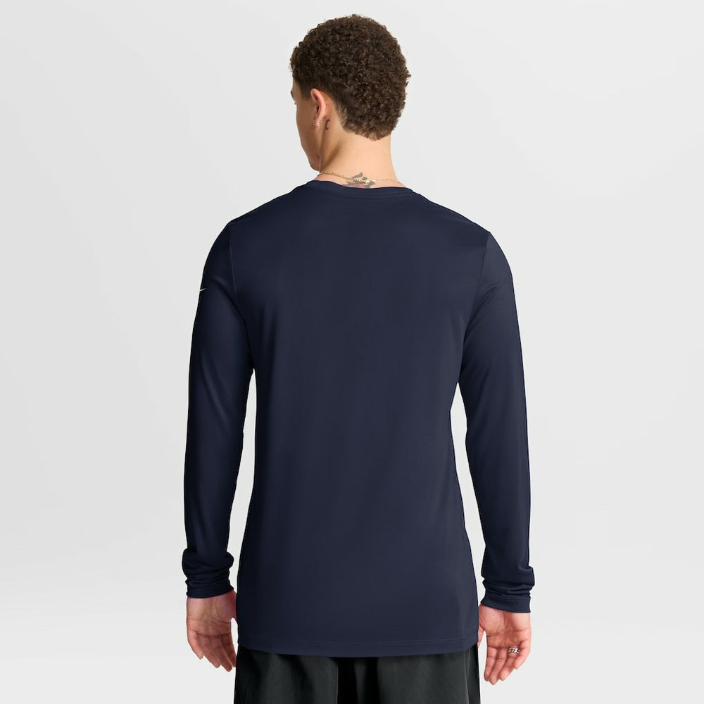 Houston Texans Primetime Legend Icon Performance Long Sleeve T-Shirt Navy - Nike