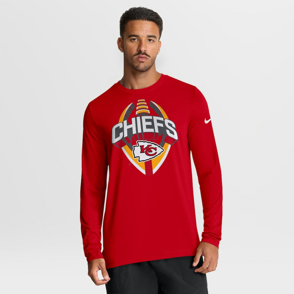 Kansas City Chiefs Primetime Legend Icon Performance Long Sleeve T-Shirt Red - Nike