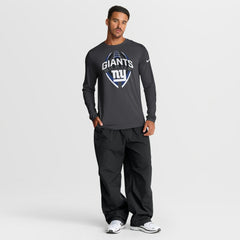 New York Giants Primetime Legend Icon Performance Long Sleeve T-Shirt Anthracite - Nike