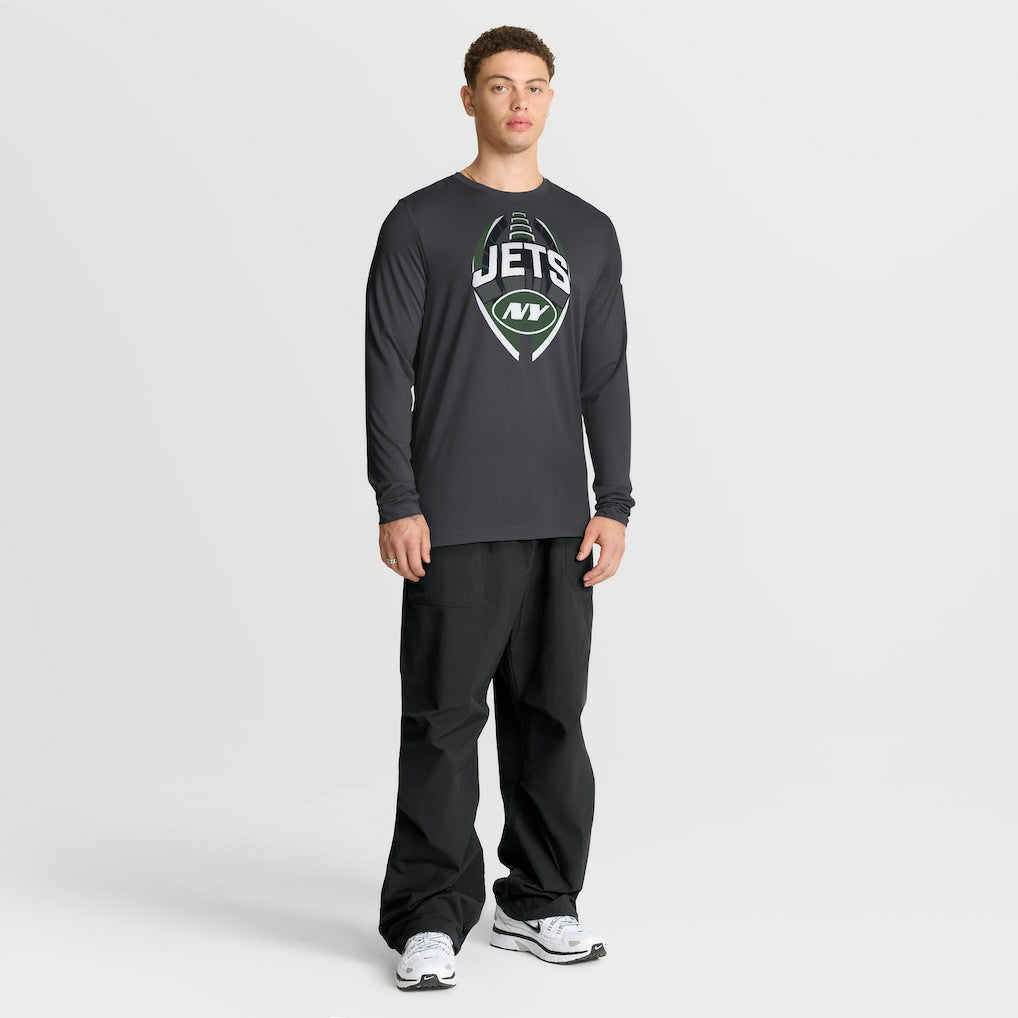 New York Jets Primetime Legend Icon Performance Long Sleeve T-Shirt Anthracite - Nike