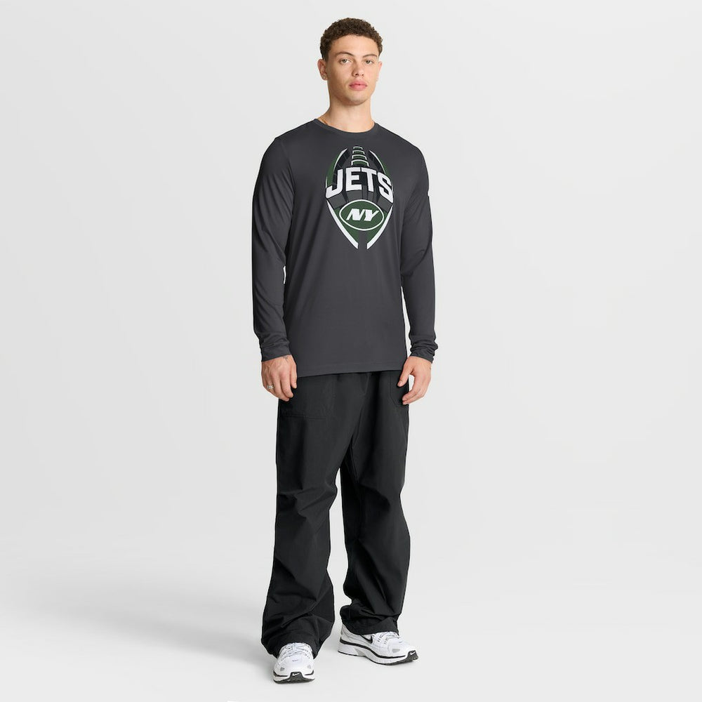 New York Jets Primetime Legend Icon Performance Long Sleeve T-Shirt Anthracite - Nike