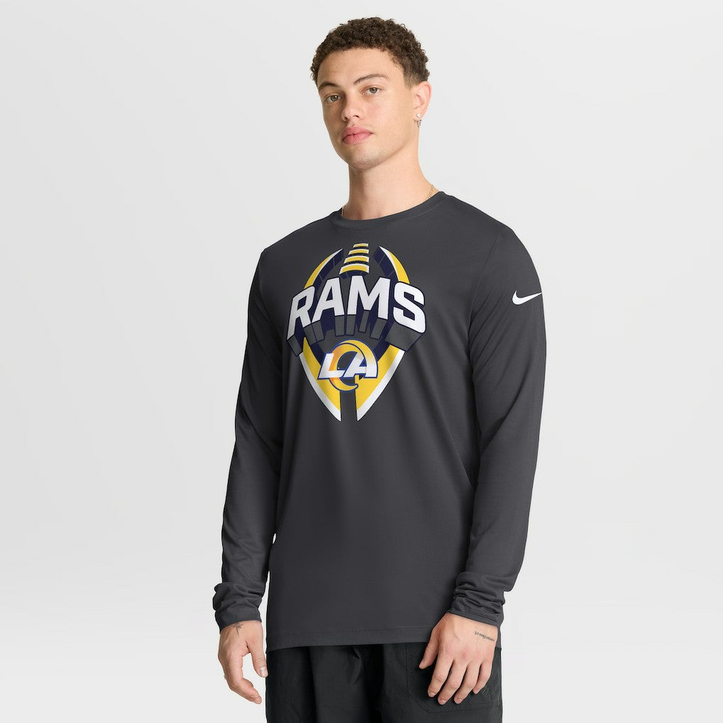 Los Angeles Rams Primetime Legend Icon Performance Long Sleeve T-Shirt Anthracite - Nike