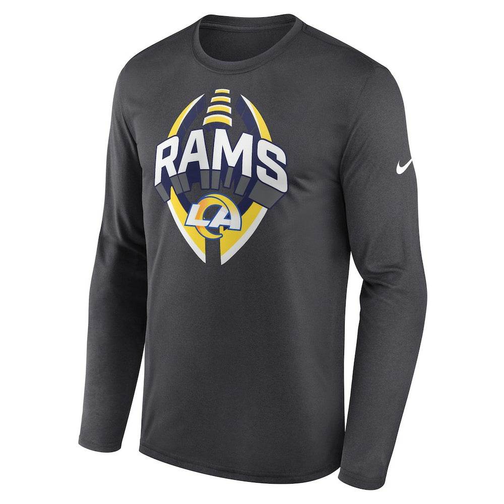 Los Angeles Rams Primetime Legend Icon Performance Long Sleeve T-Shirt Anthracite - Nike