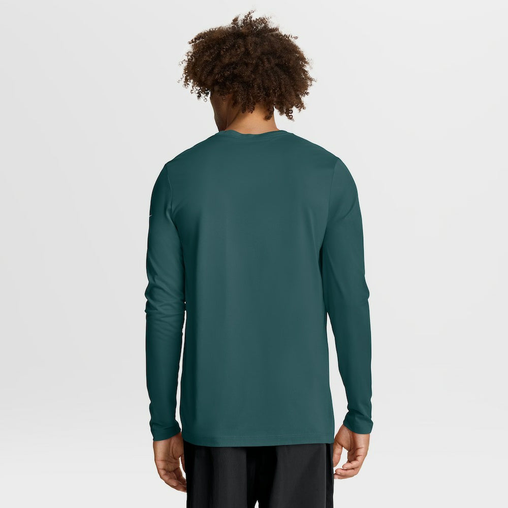 Philadelphia Eagles Primetime Legend Icon Performance Long Sleeve T-Shirt Midnight Green - Nike