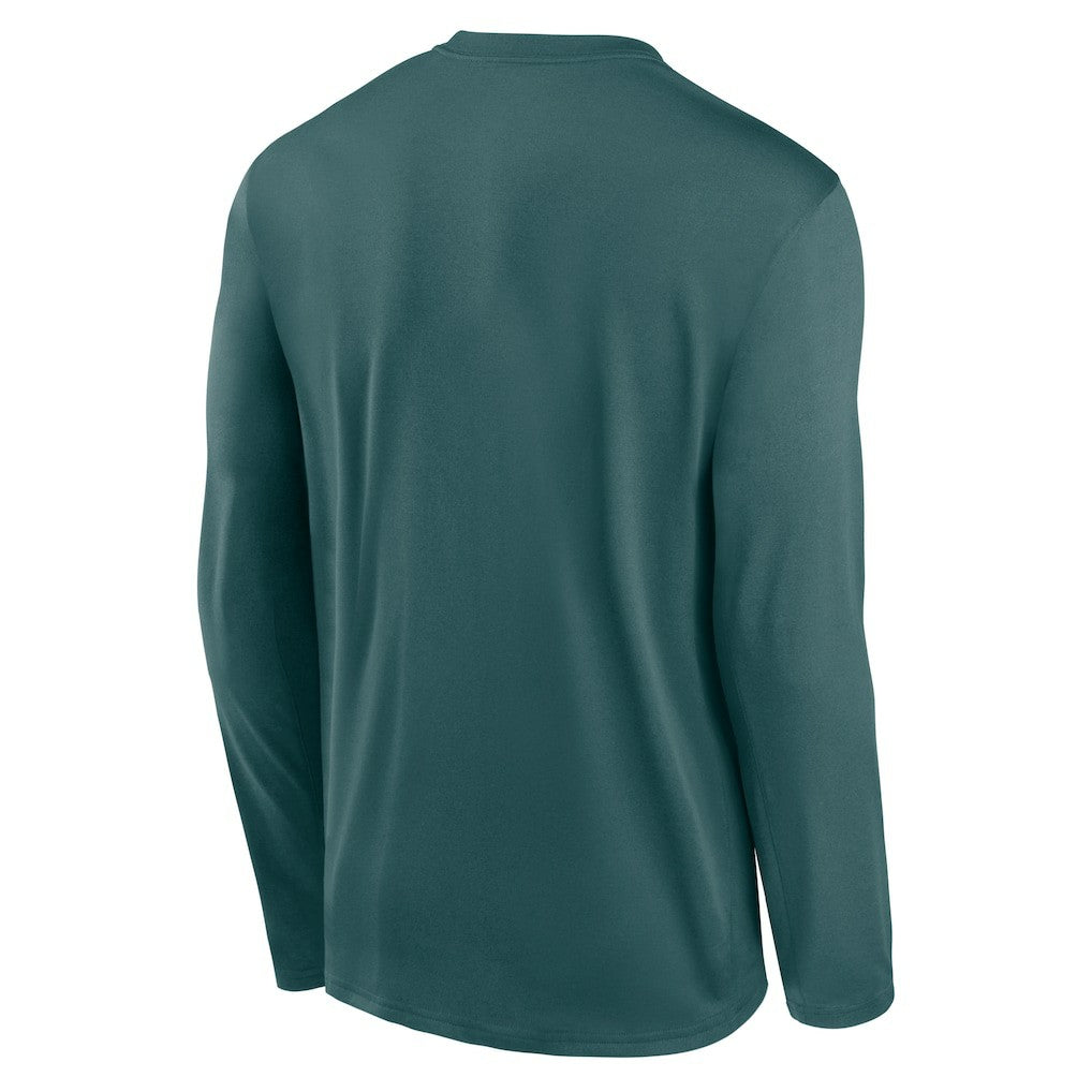 Philadelphia Eagles Primetime Legend Icon Performance Long Sleeve T-Shirt Midnight Green - Nike