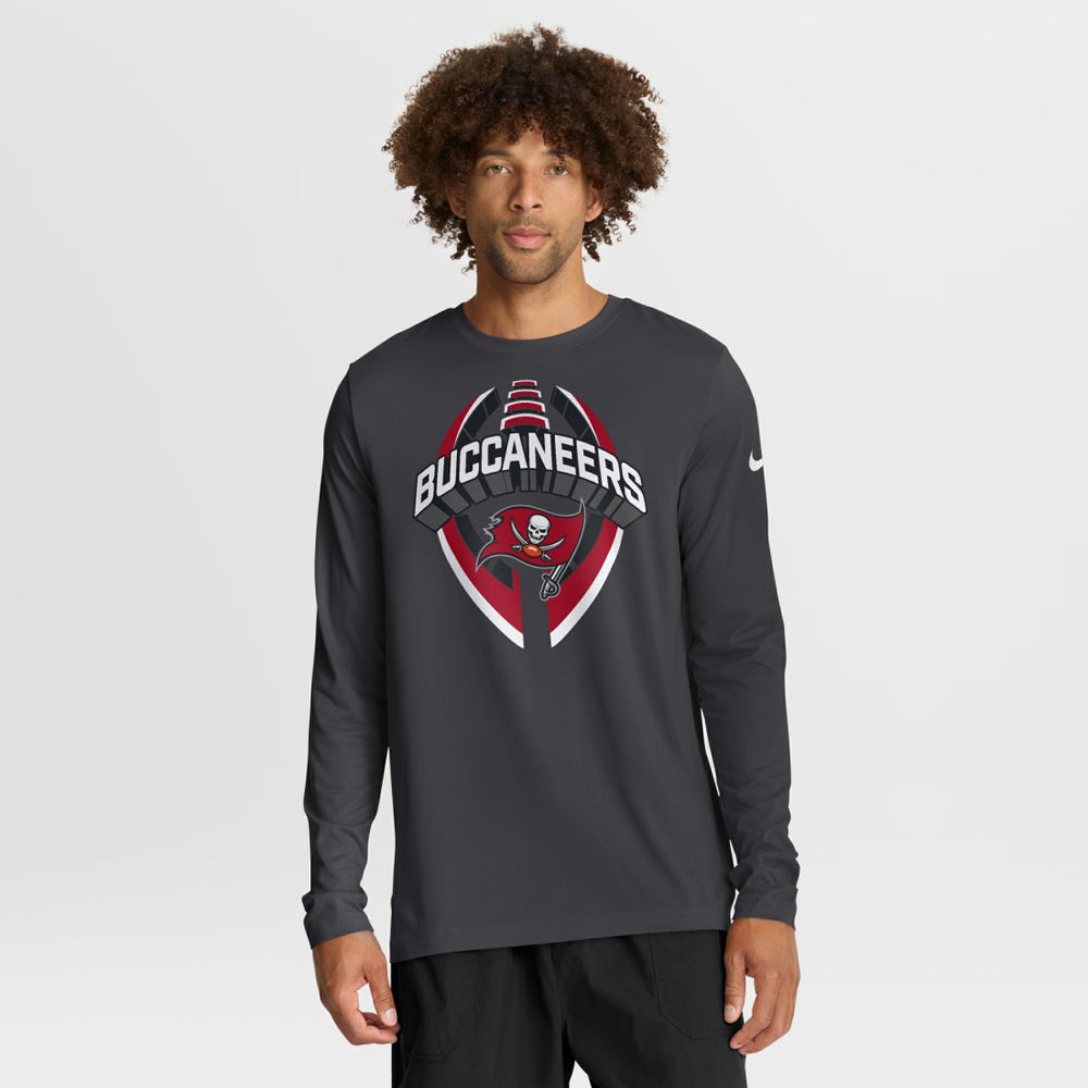 Tampa Bay Buccaneers Primetime Legend Icon Performance Long Sleeve T-Shirt Anthracite - Nike