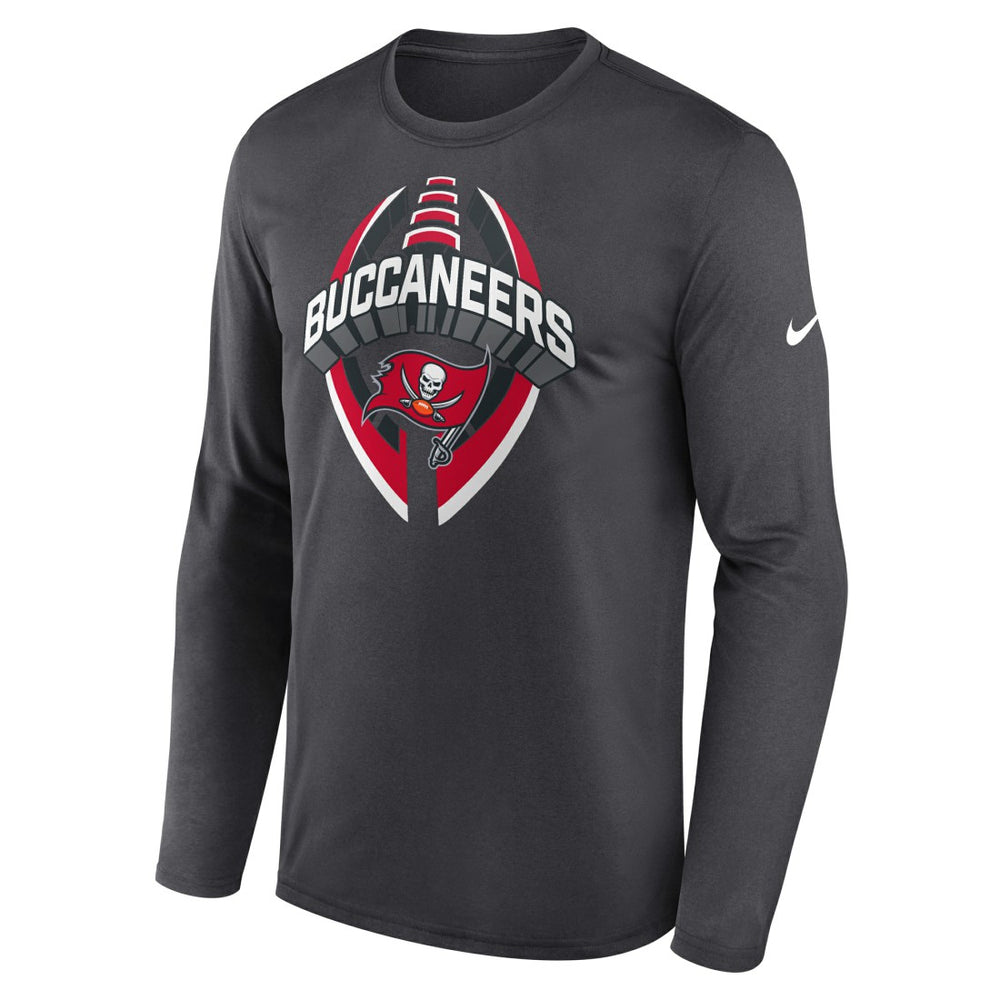 Tampa Bay Buccaneers Primetime Legend Icon Performance Long Sleeve T-Shirt Anthracite - Nike