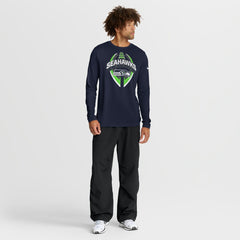 Seattle Seahawks Primetime Legend Icon Performance Long Sleeve T-Shirt College Navy - Nike