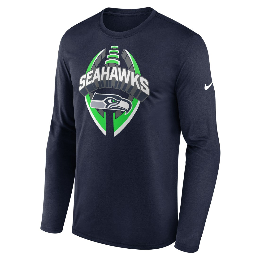Seattle Seahawks Primetime Legend Icon Performance Long Sleeve T-Shirt College Navy - Nike