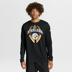 Pittsburgh Steelers Primetime Legend Icon Performance Long Sleeve T-Shirt Black - Nike