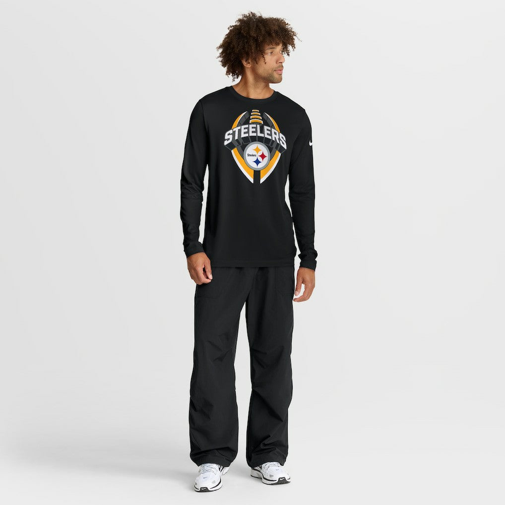 Pittsburgh Steelers Primetime Legend Icon Performance Long Sleeve T-Shirt Black - Nike