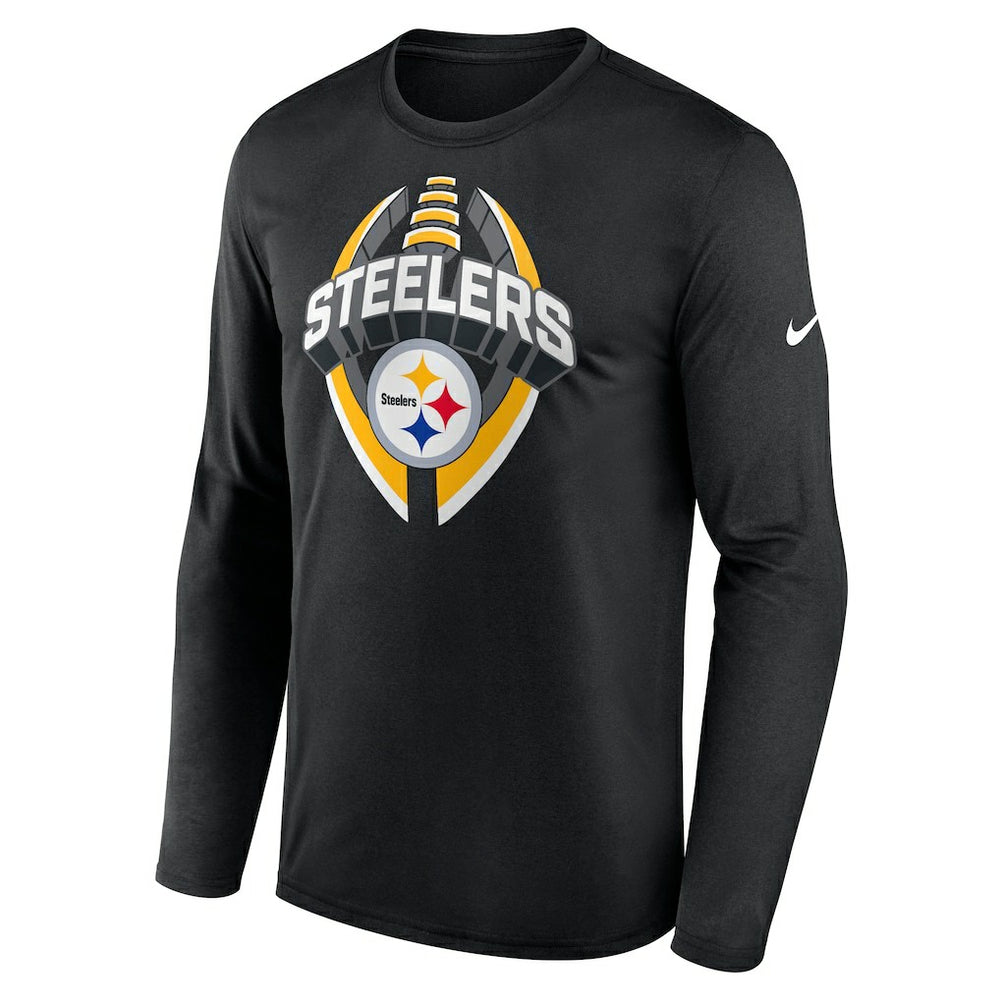 Pittsburgh Steelers Primetime Legend Icon Performance Long Sleeve T-Shirt Black - Nike