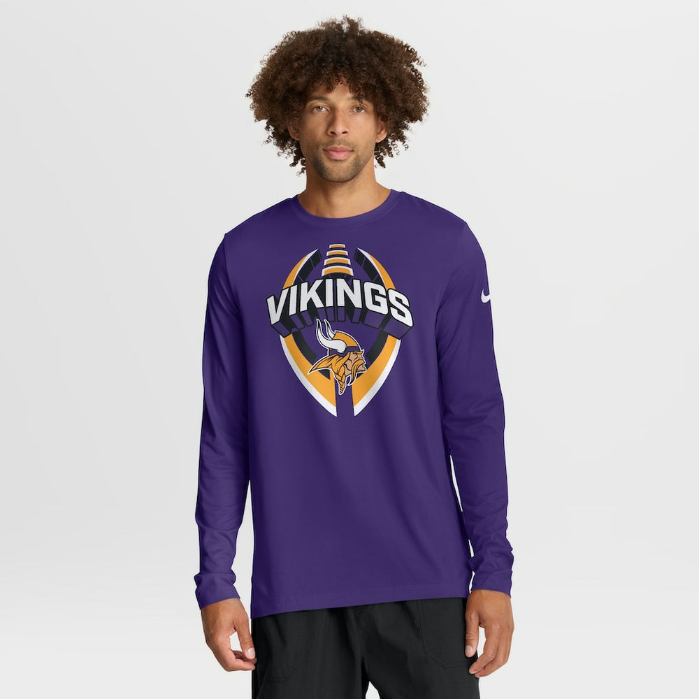 Minnesota Vikings Primetime Legend Icon Performance Long Sleeve T-Shirt Purple - Nike