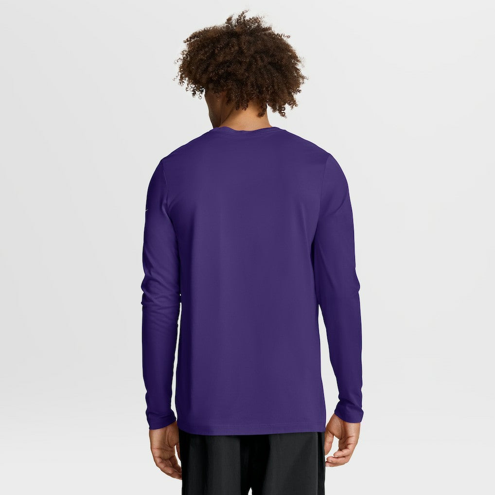 Minnesota Vikings Primetime Legend Icon Performance Long Sleeve T-Shirt Purple - Nike