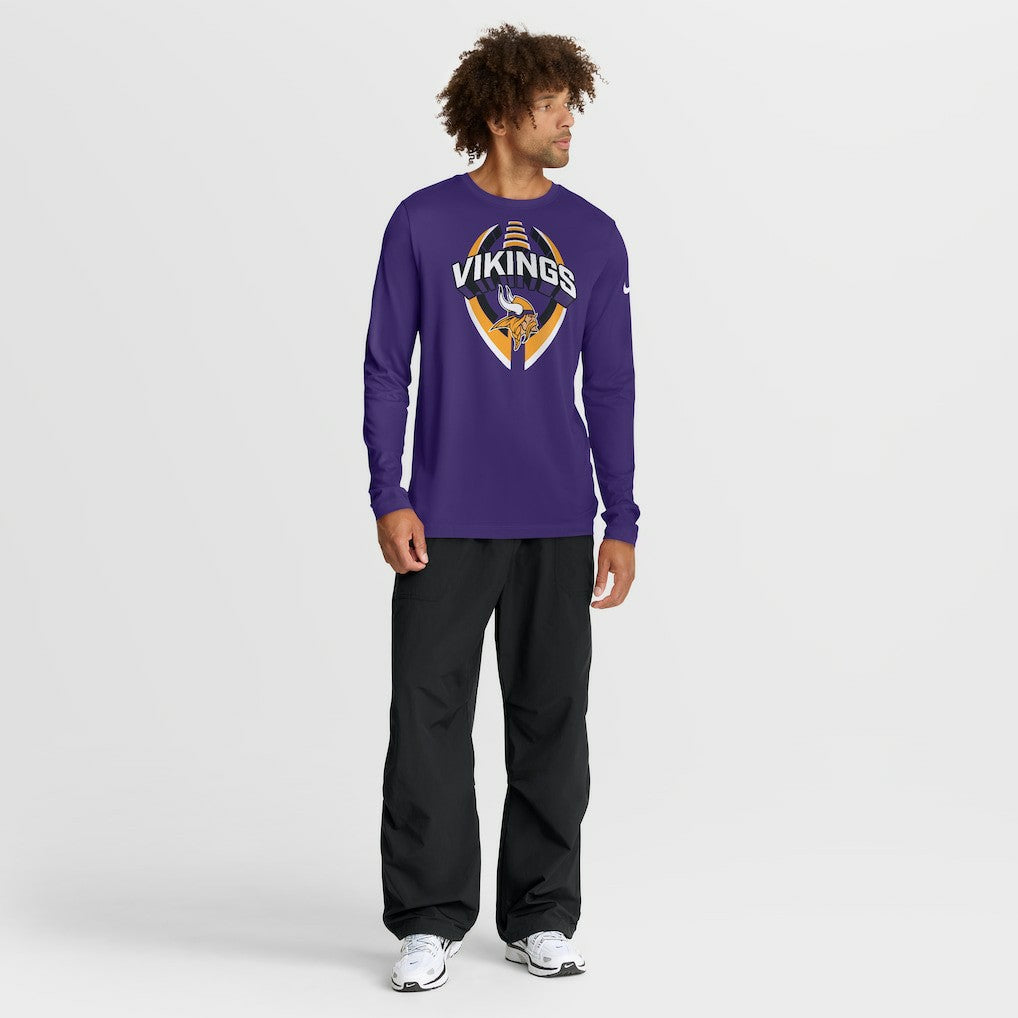 Minnesota Vikings Primetime Legend Icon Performance Long Sleeve T-Shirt Purple - Nike