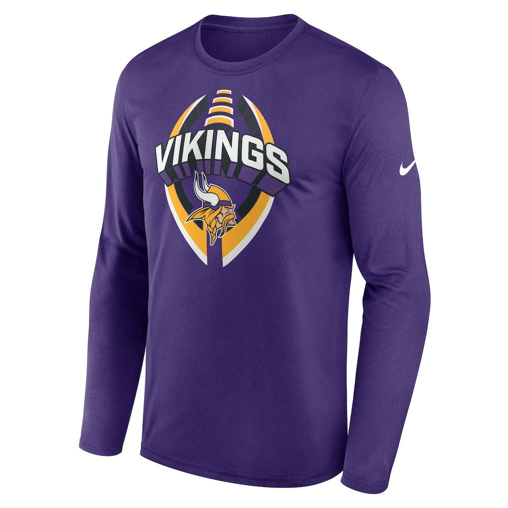Minnesota Vikings Primetime Legend Icon Performance Long Sleeve T-Shirt Purple - Nike