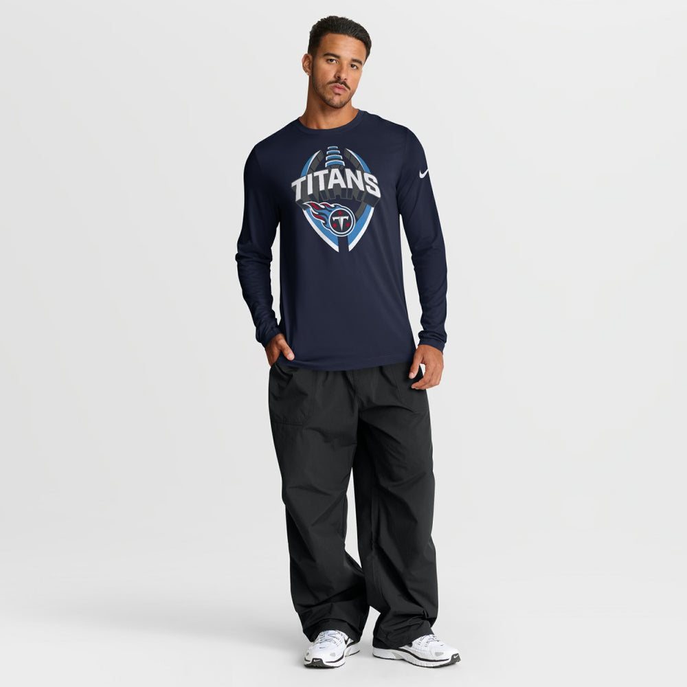 Tennessee Titans Primetime Legend Icon Performance Long Sleeve T-Shirt Navy - Nike