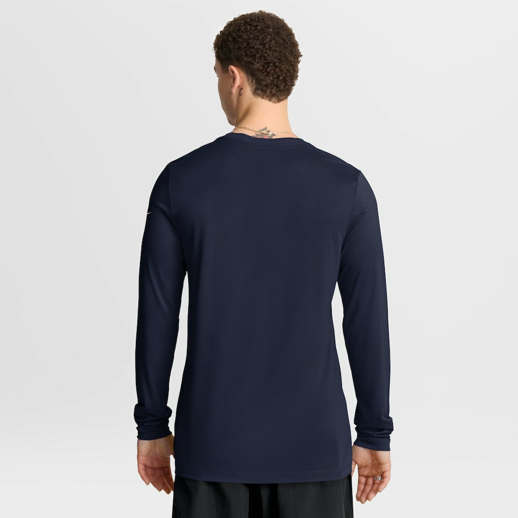 New England Patriots Primetime Legend Icon Performance Long Sleeve T-Shirt Navy - Nike