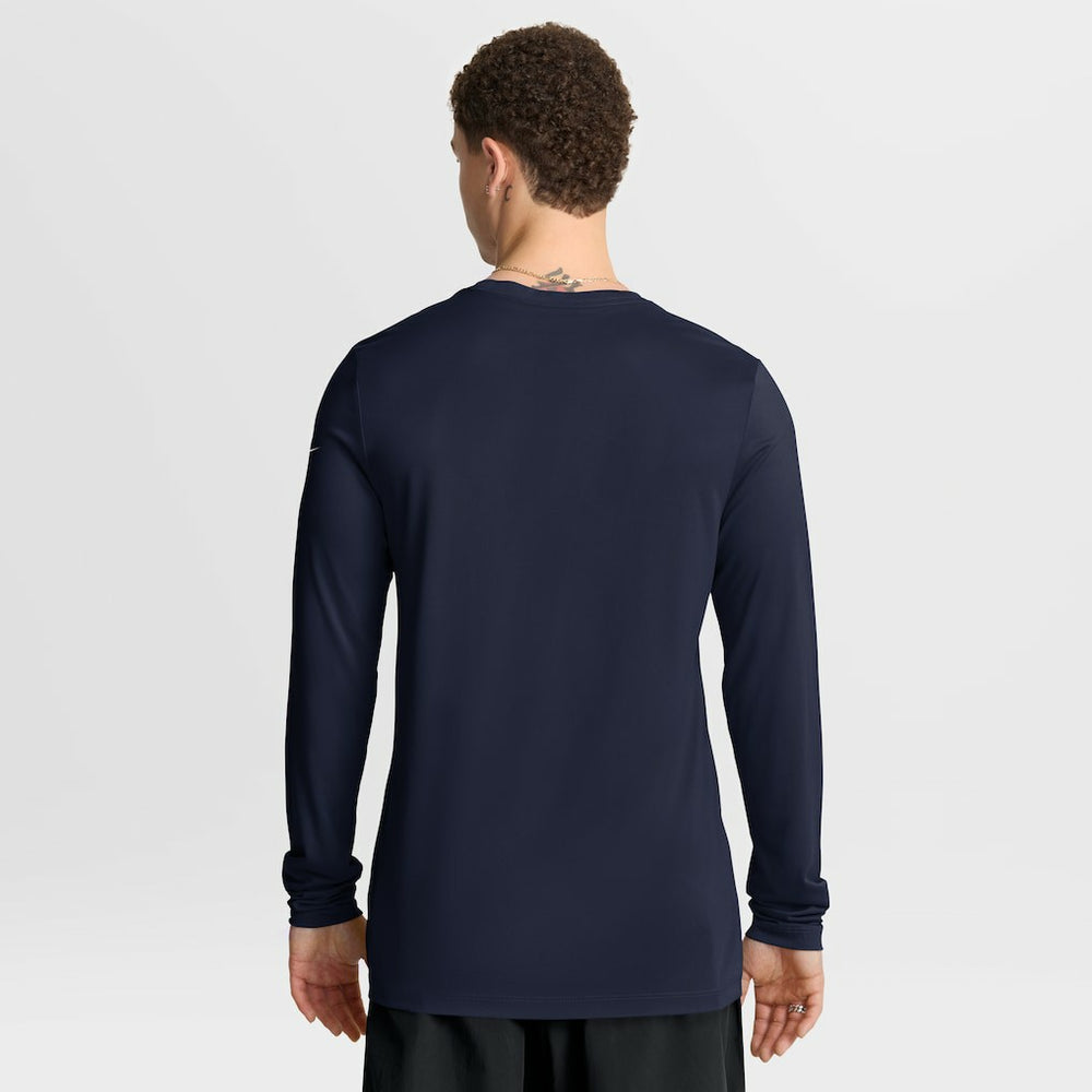 New England Patriots Primetime Legend Icon Performance Long Sleeve T-Shirt Navy - Nike