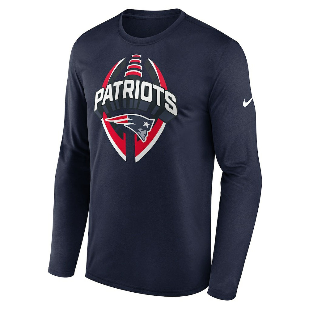 New England Patriots Primetime Legend Icon Performance Long Sleeve T-Shirt Navy - Nike