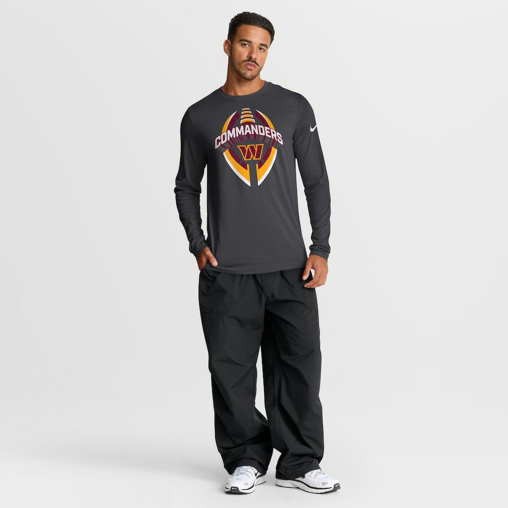 Washington Commanders Primetime Legend Icon Performance Long Sleeve T-Shirt Anthracite - Nike