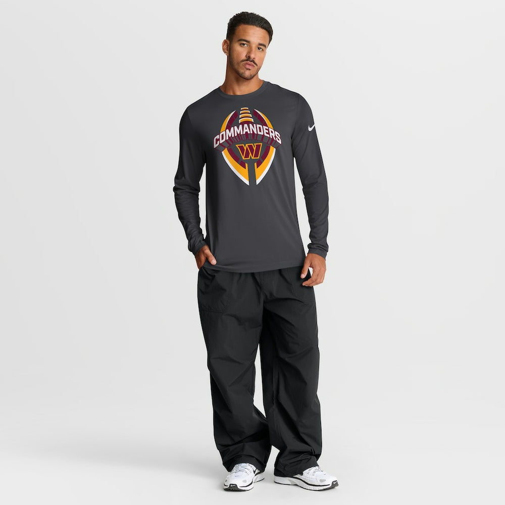 Washington Commanders Primetime Legend Icon Performance Long Sleeve T-Shirt Anthracite - Nike
