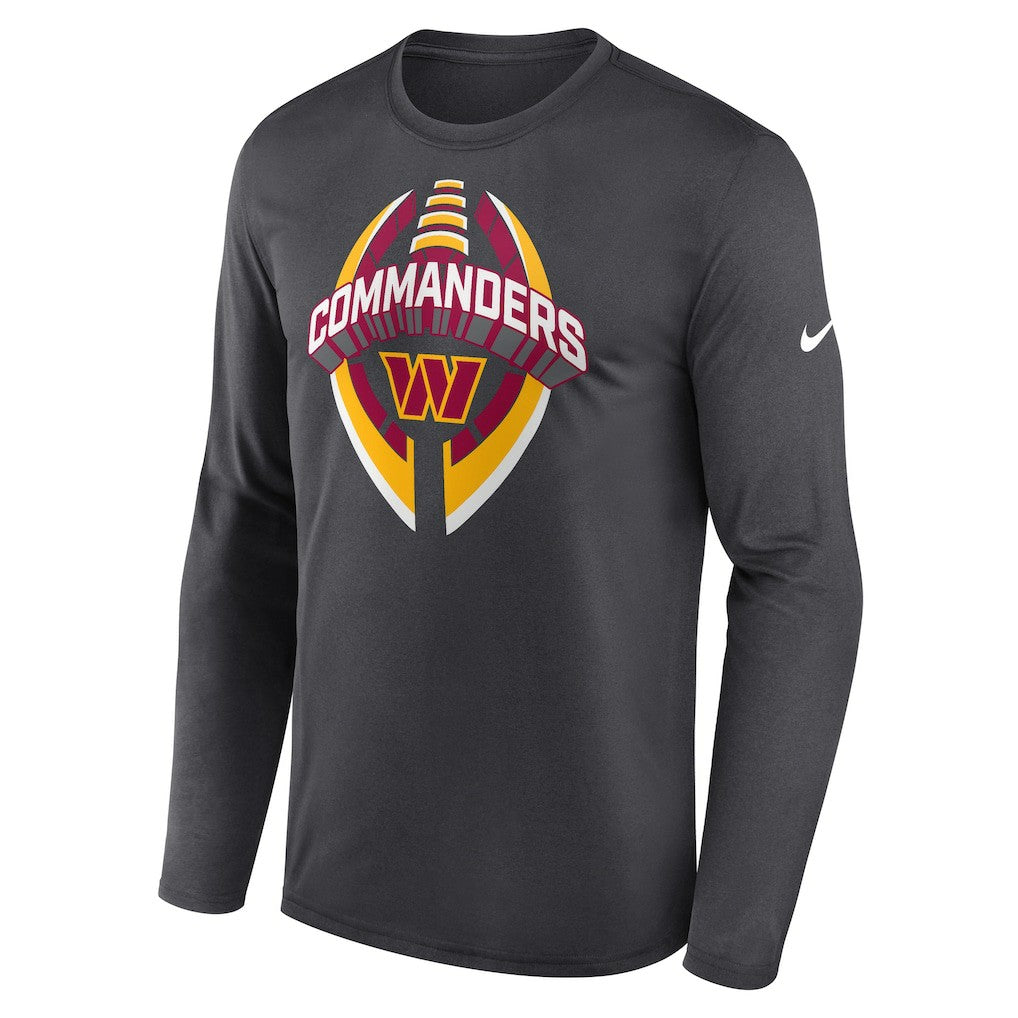 Washington Commanders Primetime Legend Icon Performance Long Sleeve T-Shirt Anthracite - Nike