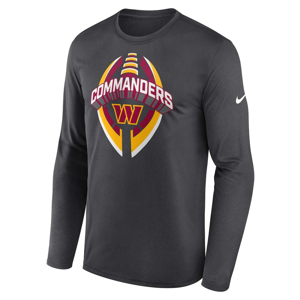 Washington Commanders Primetime Legend Icon Performance Long Sleeve T-Shirt Anthracite - Nike