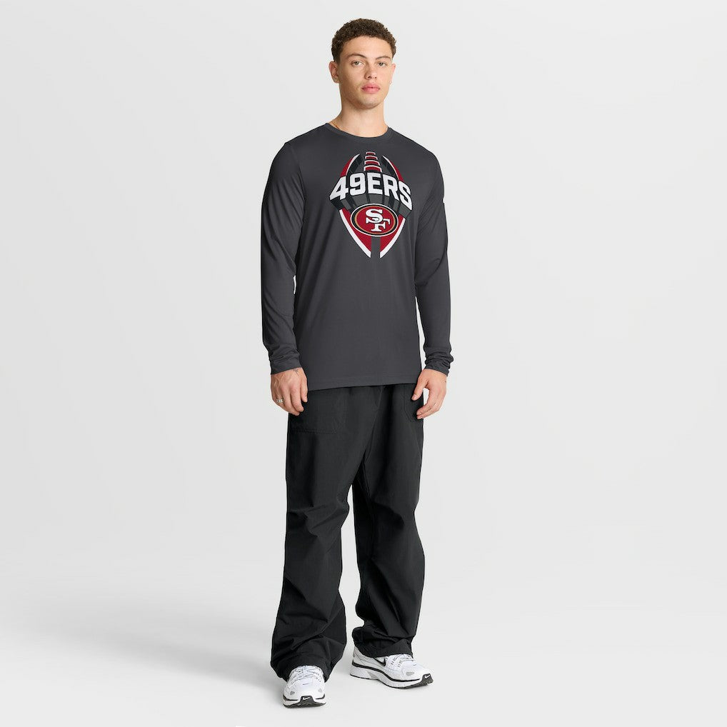 San Francisco 49ers Primetime Legend Icon Performance Long Sleeve T-Shirt Anthracite - Nike