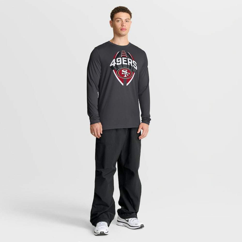 San Francisco 49ers Primetime Legend Icon Performance Long Sleeve T-Shirt Anthracite - Nike