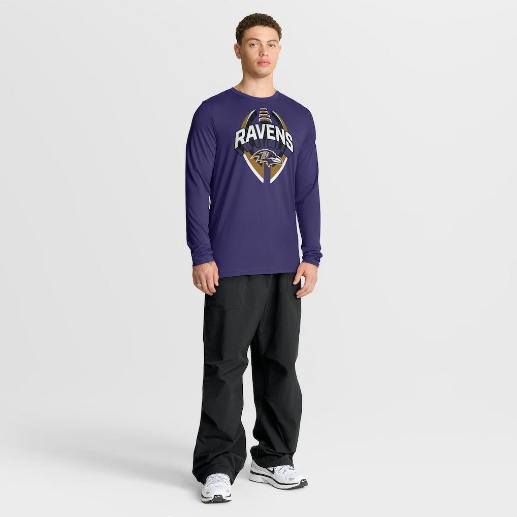 Baltimore Ravens Primetime Legend Icon Performance Long Sleeve T-Shirt Purple - Nike