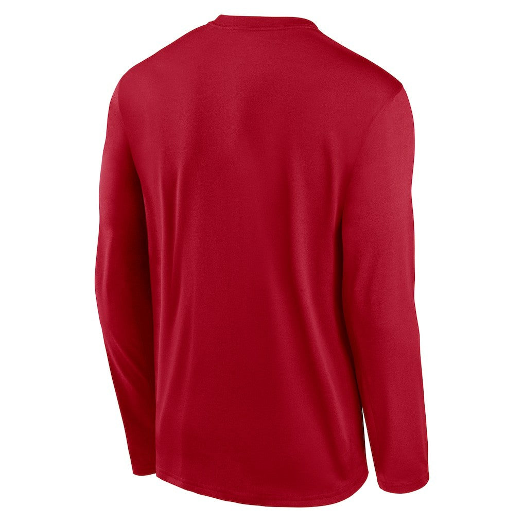 San Francisco 49ers Primetime Legend Icon Performance Long Sleeve T-Shirt Scarlet - Nike