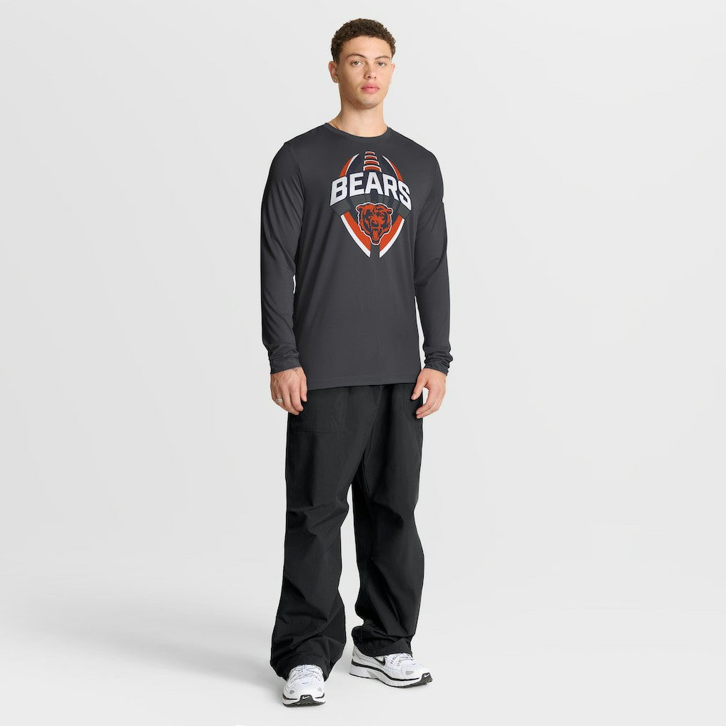 Chicago Bears Primetime Legend Icon Performance Long Sleeve T-Shirt Anthracite - Nike
