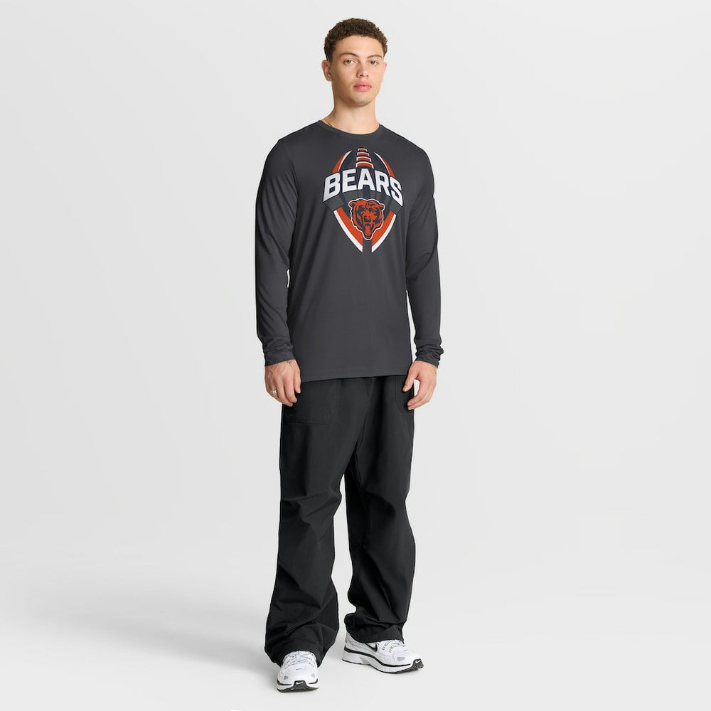 Chicago Bears Primetime Legend Icon Performance Long Sleeve T-Shirt Anthracite - Nike
