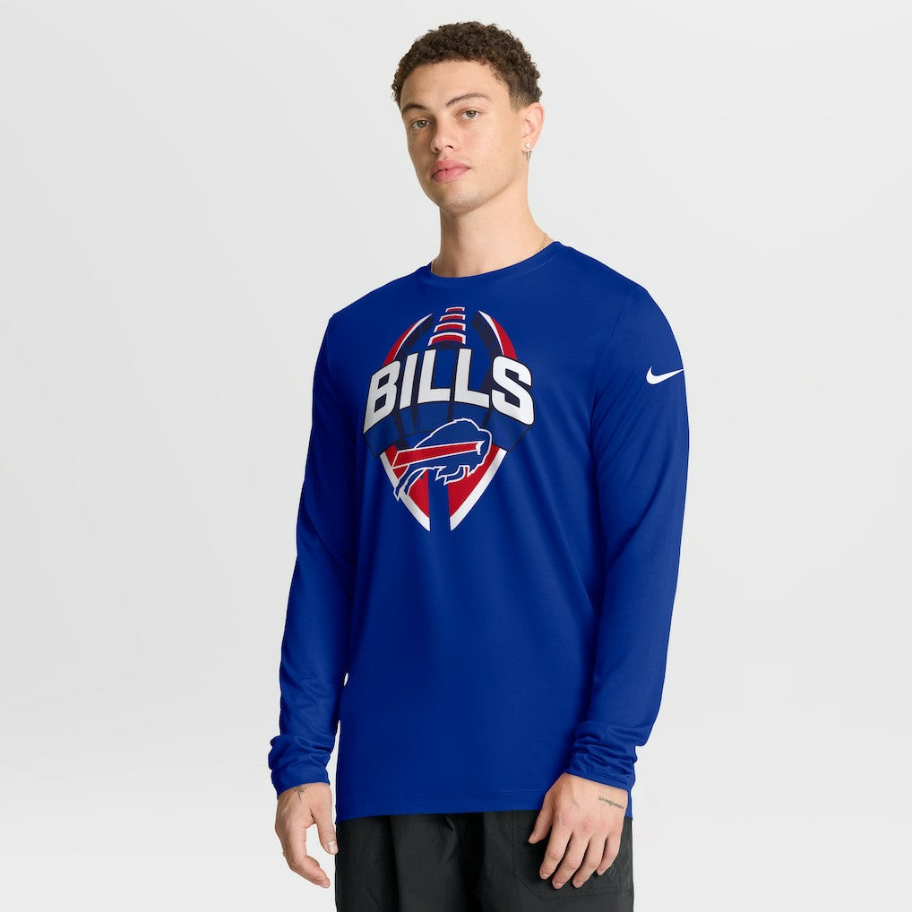 Buffalo Bills Primetime Legend Icon Performance Long Sleeve T-Shirt Royal - Nike