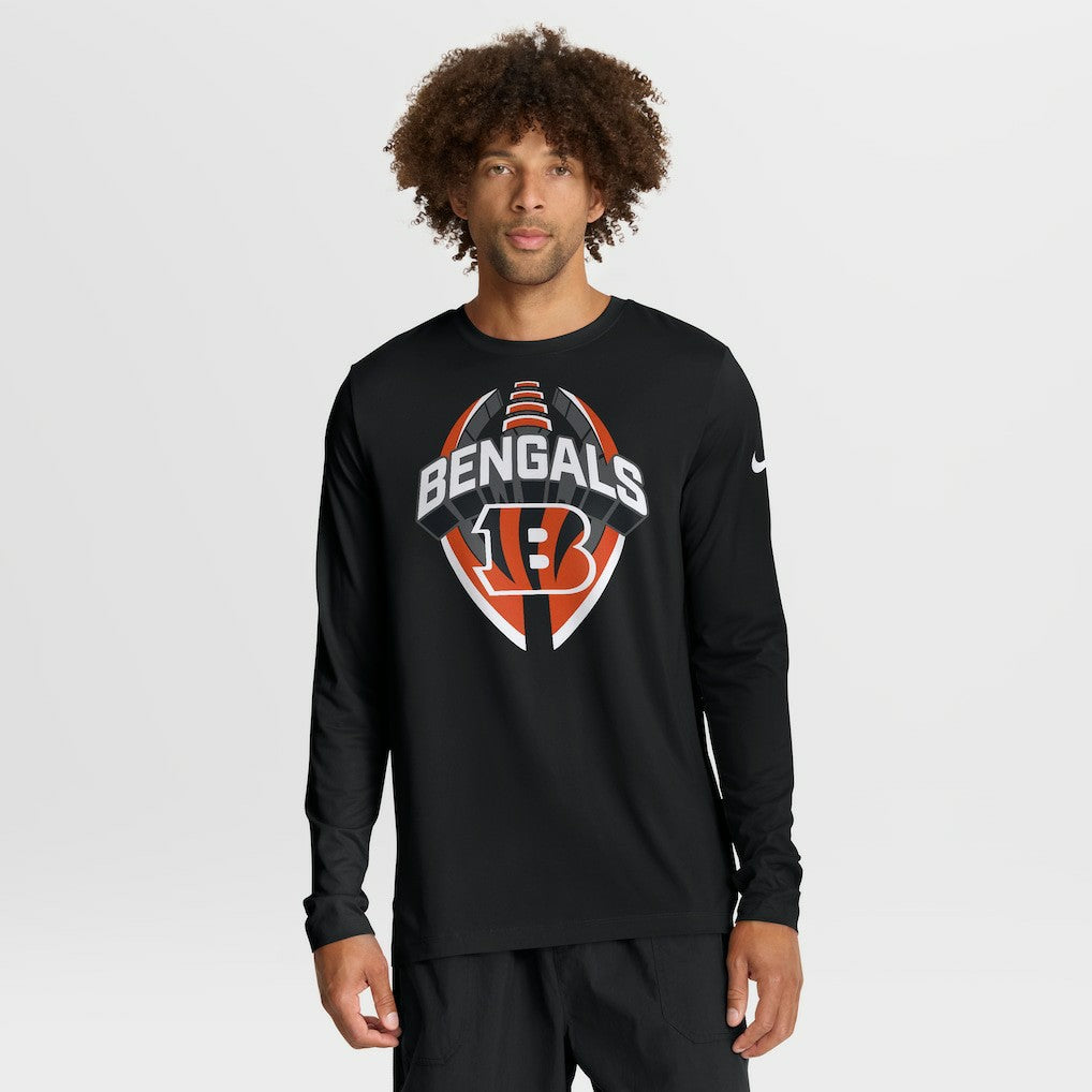 Cincinnati Bengals Primetime Legend Icon Performance Long Sleeve T-Shirt Black - Nike