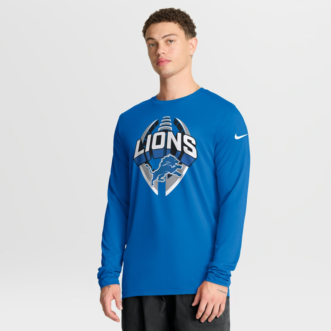 Detroit Lions Primetime Legend Icon Performance Long Sleeve T-Shirt Blue - Nike