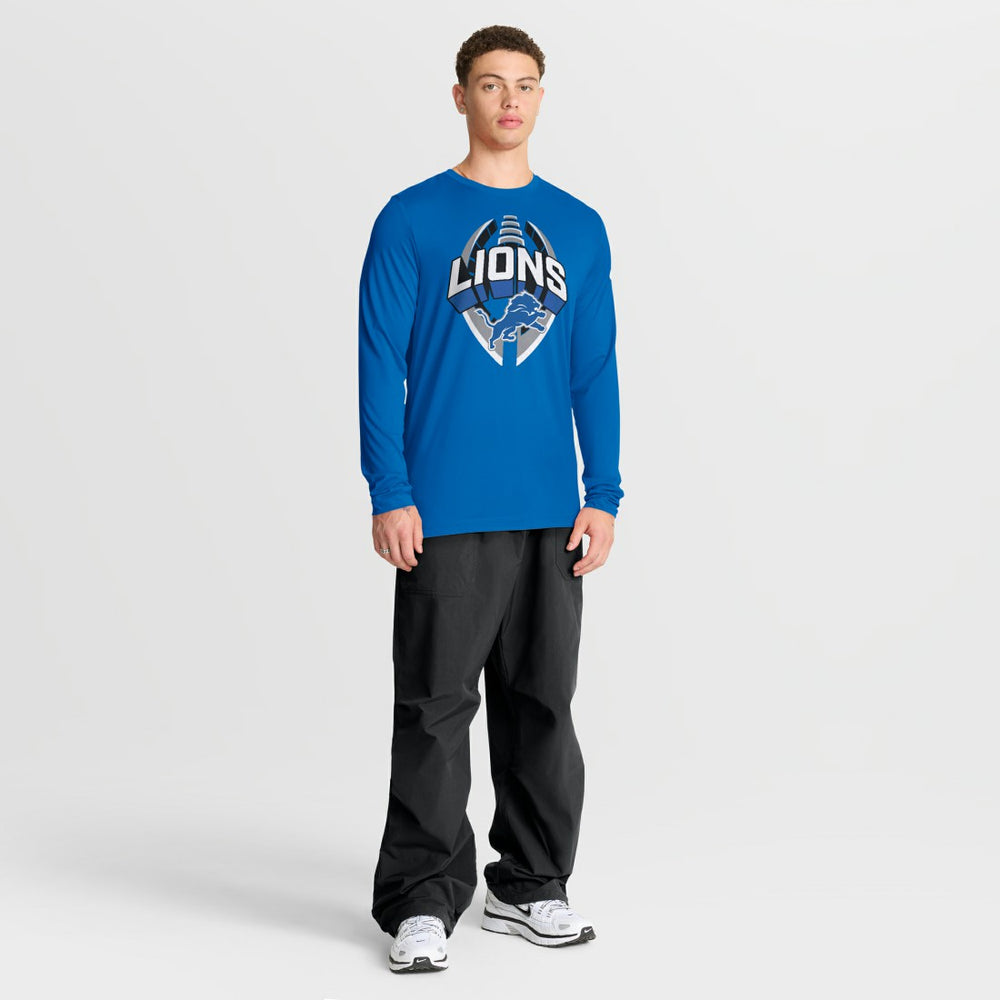 Detroit Lions Primetime Legend Icon Performance Long Sleeve T-Shirt Blue - Nike