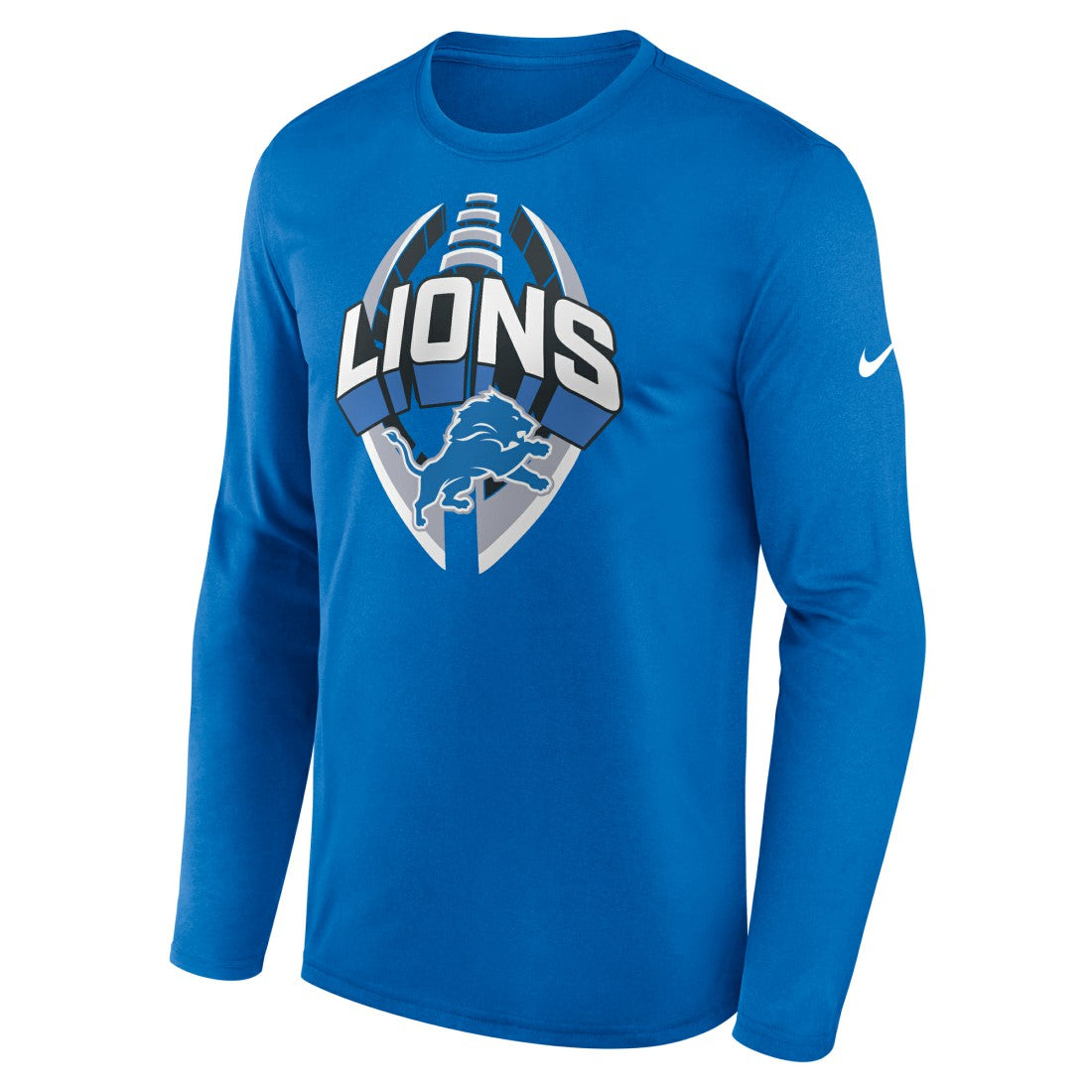 Detroit Lions Primetime Legend Icon Performance Long Sleeve T-Shirt Blue - Nike