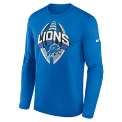 Detroit Lions Primetime Legend Icon Performance Long Sleeve T-Shirt Blue - Nike