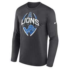 Detroit Lions Primetime Legend Icon Performance Long Sleeve T-Shirt Anthracite - Nike