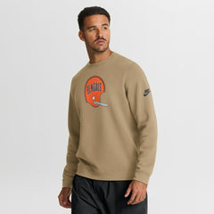 Cincinnati Bengals Swing Pass Rewind Club Pullover Sweatshirt Tan - Nike
