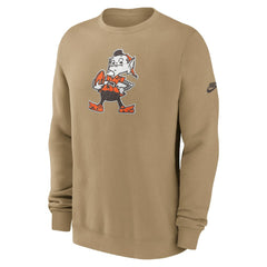 Cleveland Browns Swing Pass Rewind Club Pullover Sweatshirt Brown - Nike