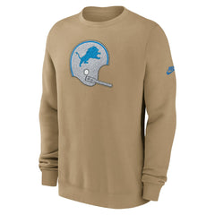 Detroit Lions Swing Pass Rewind Club Pullover Sweatshirt Tan - Nike