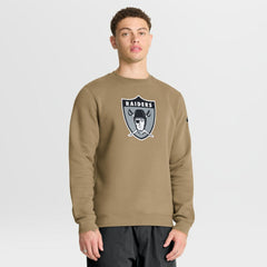 Las Vegas Raiders Swing Pass Rewind Club Pullover Sweatshirt Tan - Nike