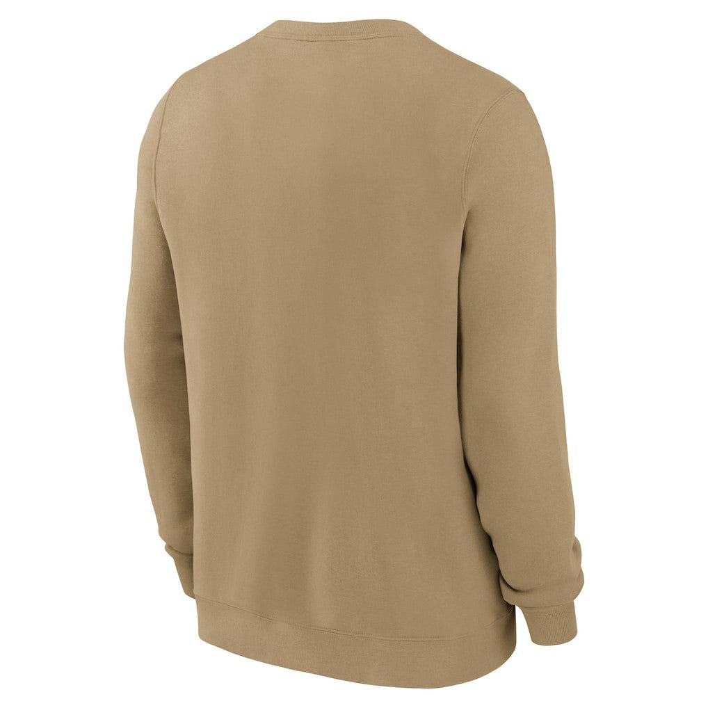 Las Vegas Raiders Swing Pass Rewind Club Pullover Sweatshirt Tan - Nike