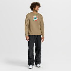 Miami Dolphins Swing Pass Rewind Club Pullover Sweatshirt Tan - Nike