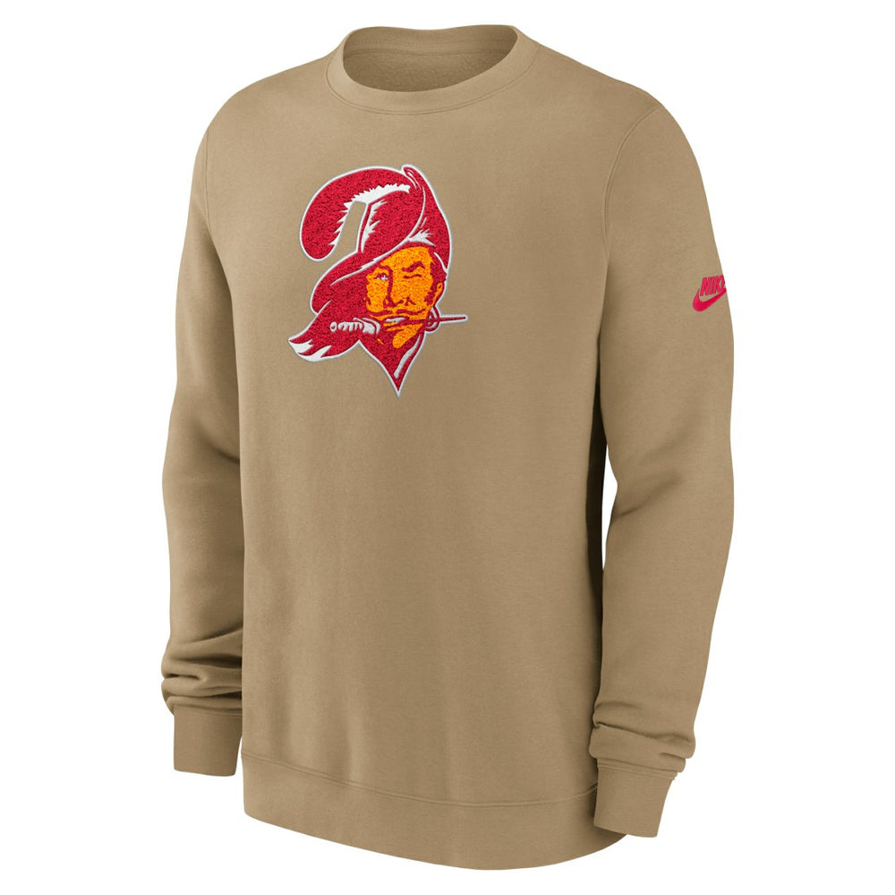 Tampa Bay Buccaneers Swing Pass Rewind Club Pullover Sweatshirt Tan - Nike